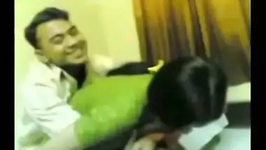 Village college girl boob press & foreplay mms