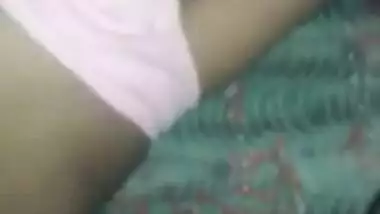 Hot young couple semi nude and lip lock