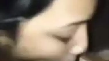 Desi indian gf sucking cock deep till his balls beauty
