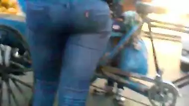 Indian jeans ass gand 