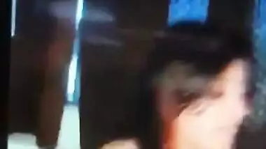 Cute girl in hotel with lover