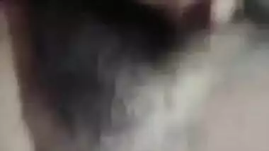 Beautiful village girl hairy pussy fingering clip