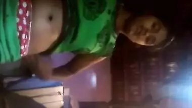 Indian Girl Rubbing Her Boobs while changing
