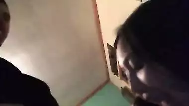 Hot desi babe sucking boobs