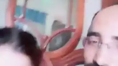 Pervert sucks his Bhabhi’s boobs and kisses her