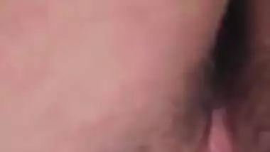 Desi college XXX girl fingering her hairy pink pussy on camera