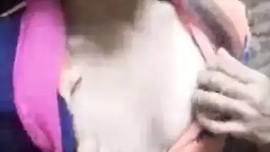 Village girl showing boobs outdoors for her boyfriend video