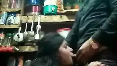 Beautiful cheating wife illicit sex with shop owner