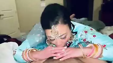Kathmandu lady gives a Nepali blowjob to her Indian husband