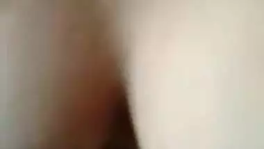 Large butt Desi beauty exposing herself on selfie cam