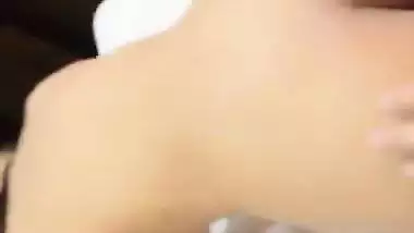 Unmarried couple’s hotel sex MMS in the doggy style