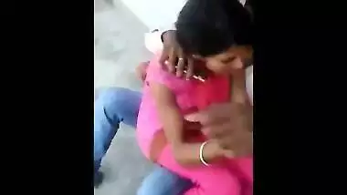 Desi lover kissing and rubbing passionately neighbour girl 