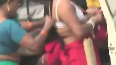 Aunty changing bra at pilgrimage