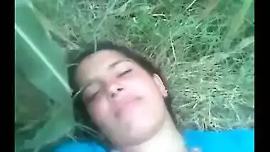 Desi college girl enjoy outdoor sex with her horny boyfriend