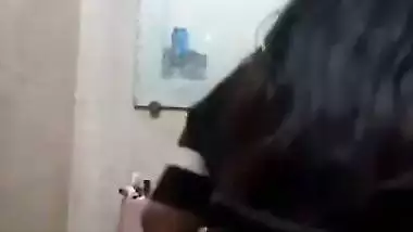 Round big melons and pussy showing chubby girlfriend
