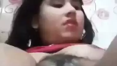 Moaning GF viral pussy show with Indian fingering