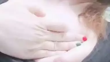 Paki wife showing her milking boobs