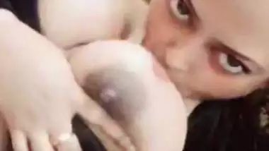 Huge boobs Paki lady selfie videos shared online