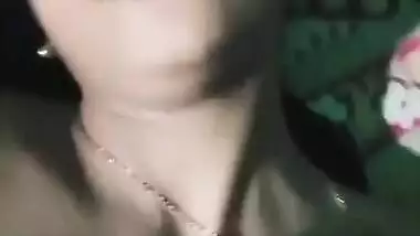 Young girl making video for lover