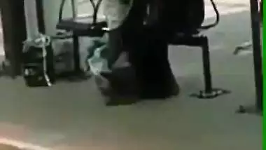 Muslim aunty giving public handjob in bus stand kerala