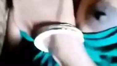Bengali Boudi showing her tits on video call