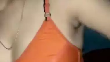 Newly married bhabi boobs press porn MMS