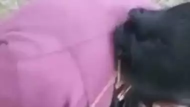 Sful Desi slut pleases the man with wet XXX blowjob outdoors