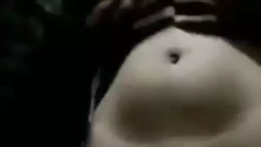 Cute Bangladeshi XXX girl feeling horny and showing tits on camera