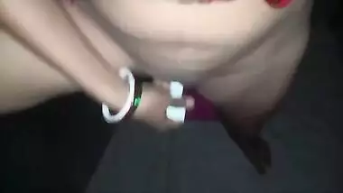 Didi Wife Masturbations Husband Front With Dildo Enjoy Dildo