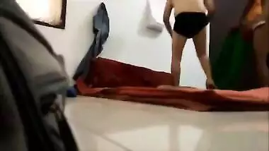Desi married bhabhi caught fucking with secret lover