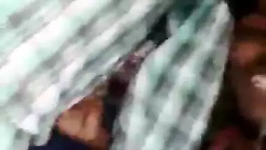 Young lovers group sex in an open field MMS video