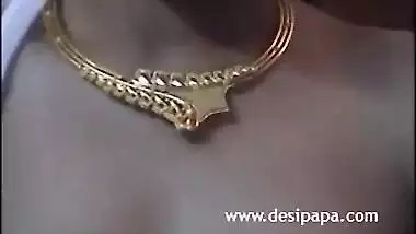 Telugu Aunty Wrapping Saree Around Nude Body