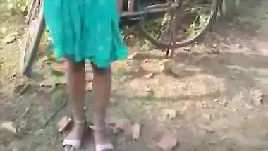 Dehati girl captured topless after sex