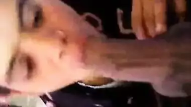 Desi local slut sucking big fat dick for the first time