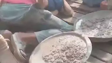 Labour fucking village girl during house construction