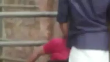 Dehati sex video of south Indian lovers captured outdoor by a peeping on mms xxx