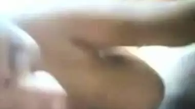 Sexy bhabhi in bedroom jerking her partners cock.