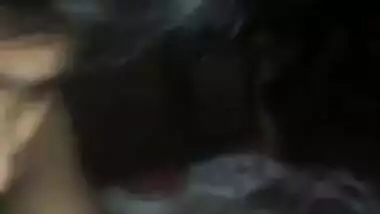 MMS clip of amateur Desi couple having XXX chudai in the darkness