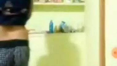 Housewife showing her hairy pussy