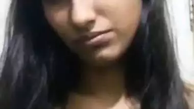 Small boobs college girl topless on a viral video call