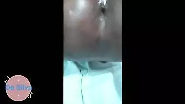 Wife try to give oil massage my cock and ass