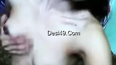 Splendid Indian wife becomes very horny touching pussy and tits
