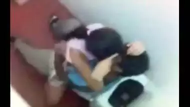 Hidden livecam mms scandal of college pair in baths