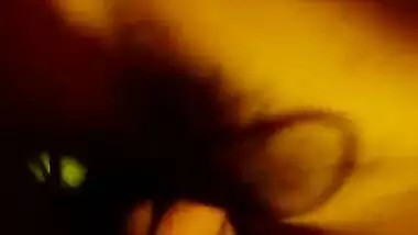 Horny wife pulling and stroking penis of friend